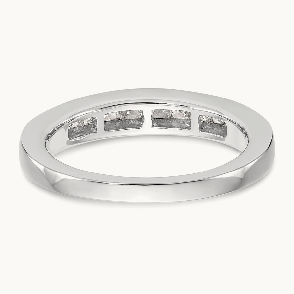 Diamond Wedding Band, 14K White Gold