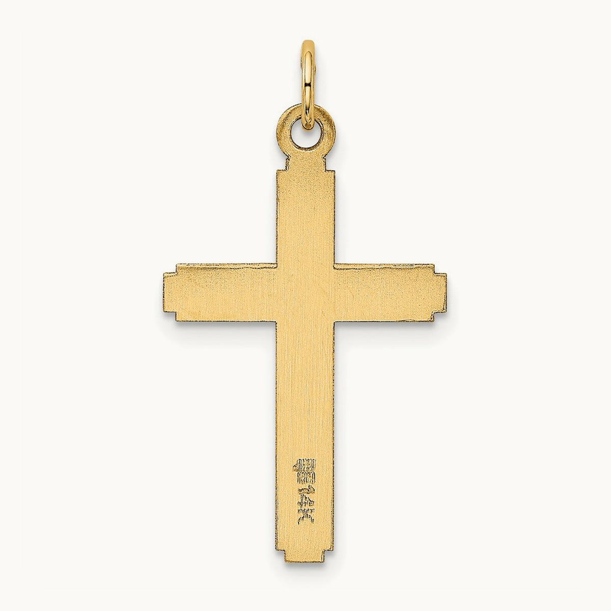 Polished Cross Pendant, 14K