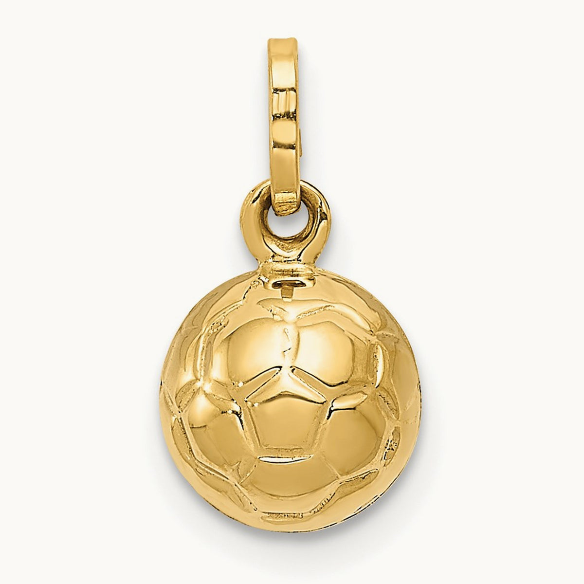 3-D Soccer Ball Charm — 13mm