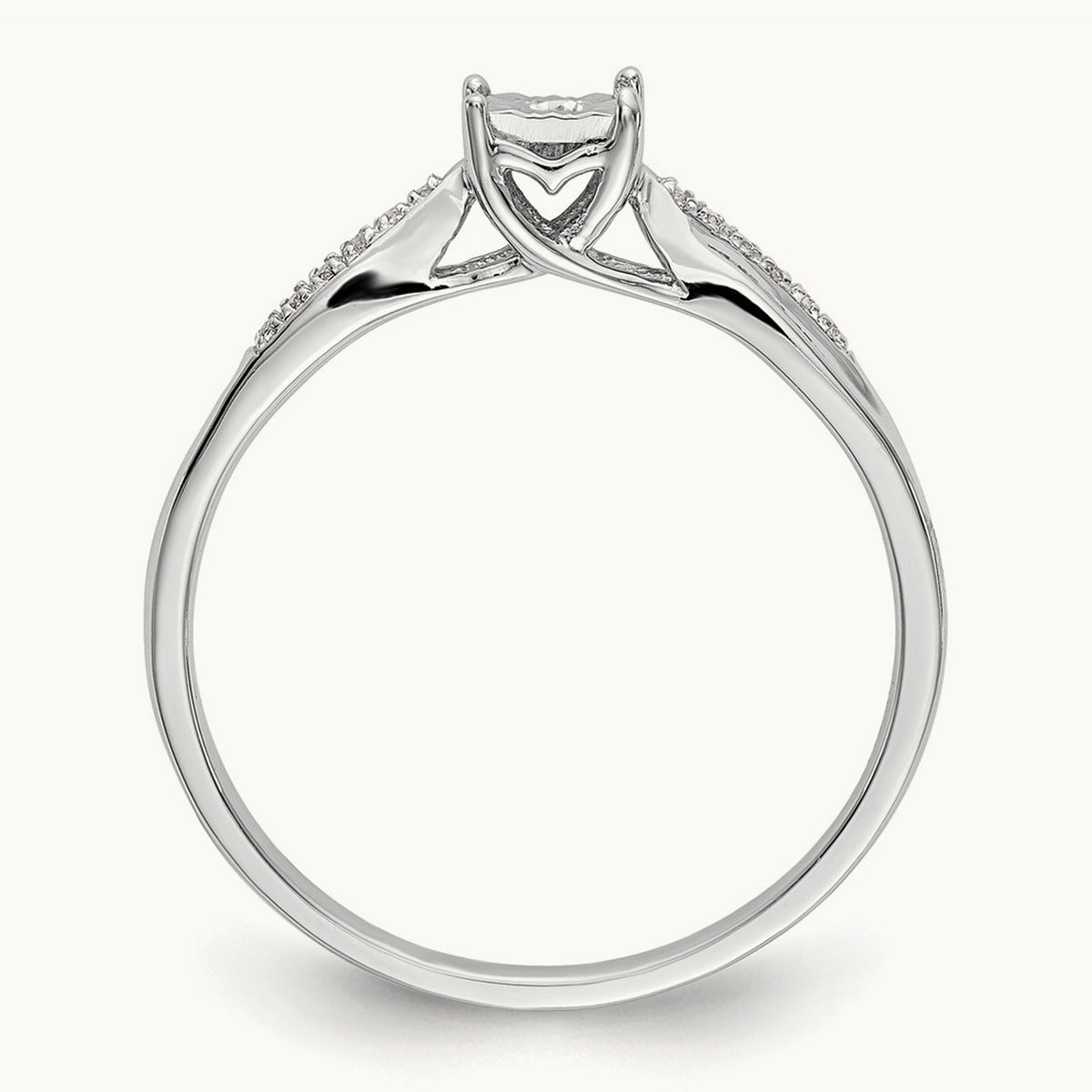 Complete Diamond Engagement Ring — 10K White Gold