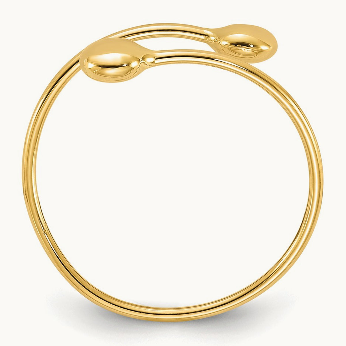 Polished Adjustable Fashion Ring, 14K
