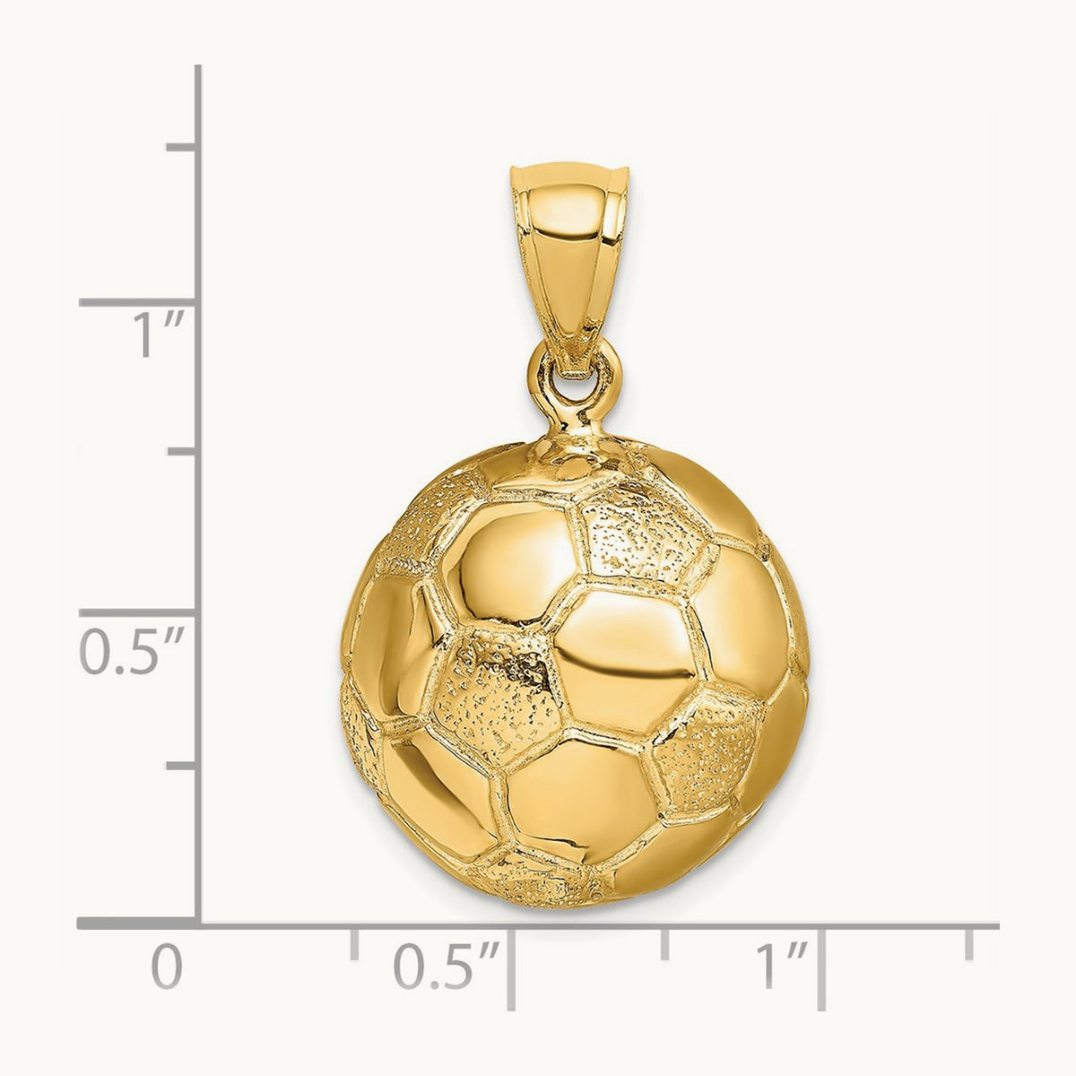 3-D Soccer Ball Charm — 16.5mm