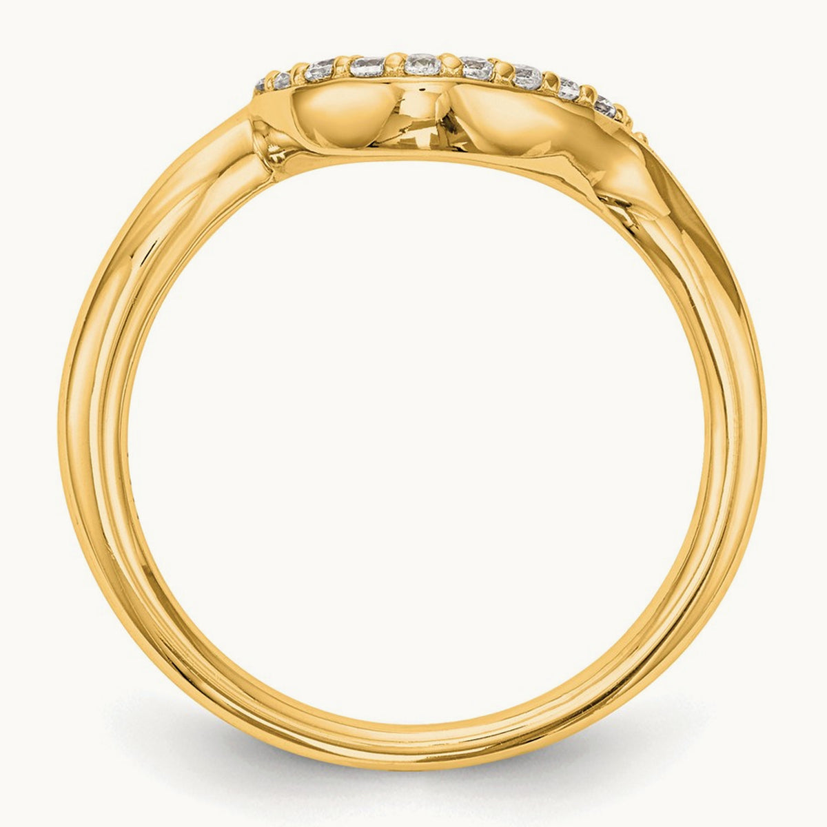 Diamond Wedding Band, 0.09 ct tw, 14K Gold — 14K Yellow Gold