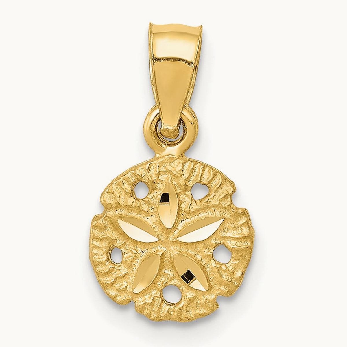 Sand Dollar Pendant, 14K