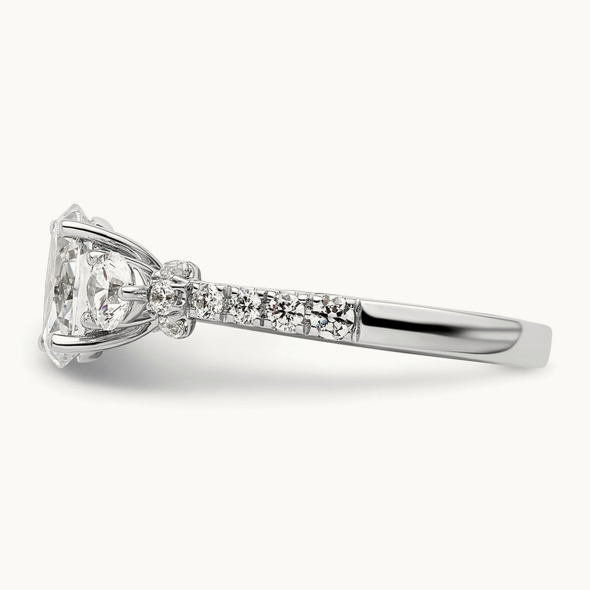 Semi-Mount Engagement Ring, 0.75 ct tw Lab-Grown Diamond