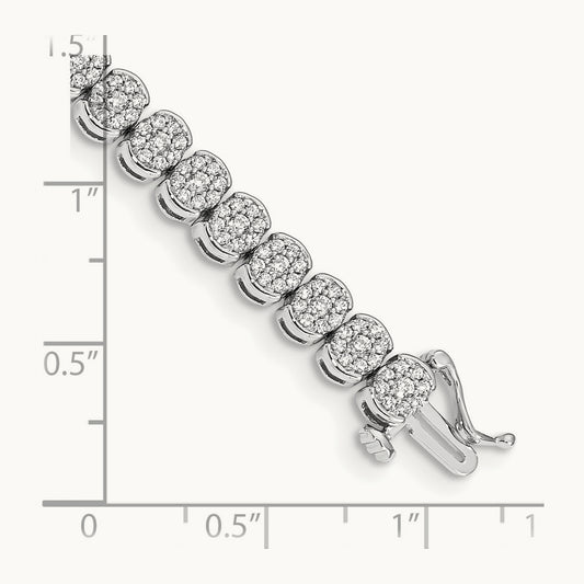 Diamond Bracelet, 14K White Gold