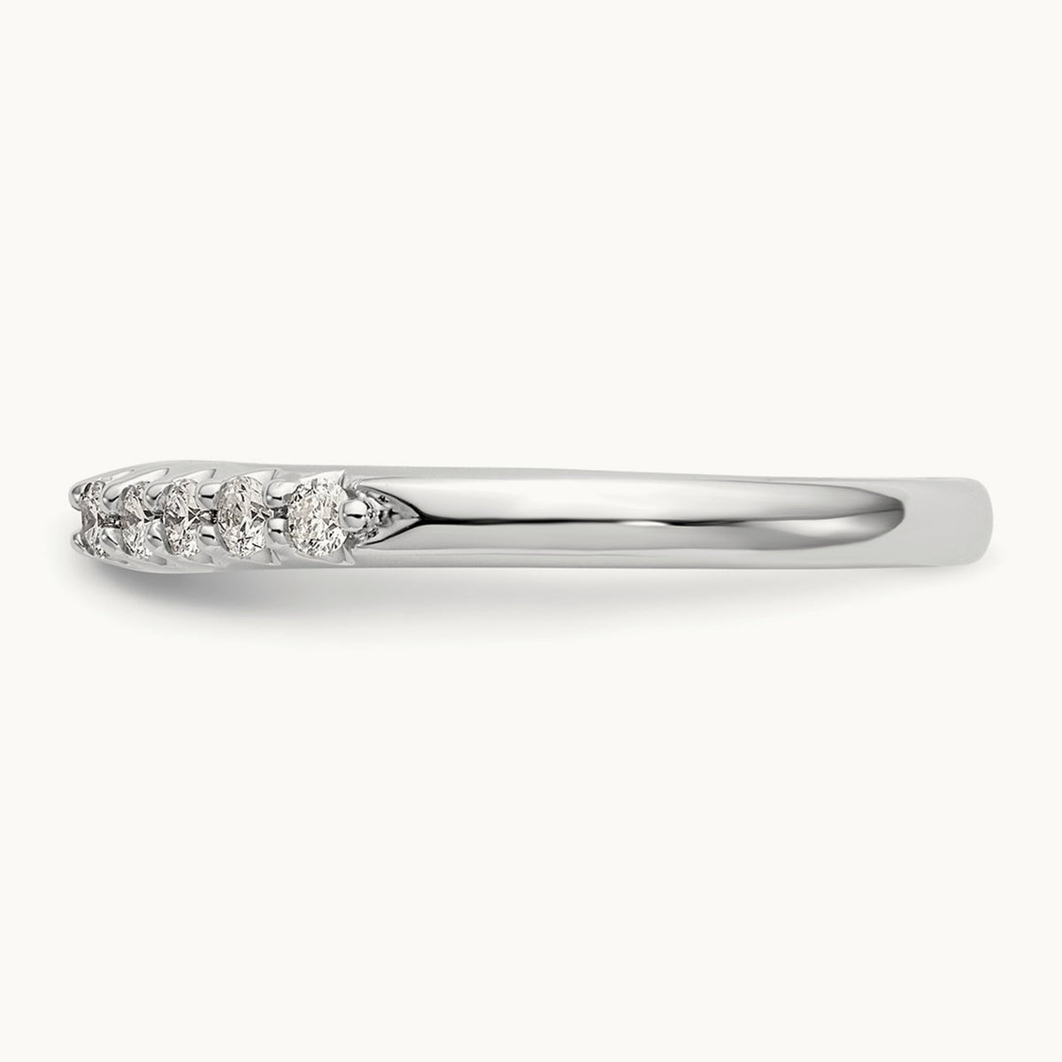 Semi-Mount Peg Engagement Ring, 0.25 ct tw Lab-Grown Diamond — 14K White Gold