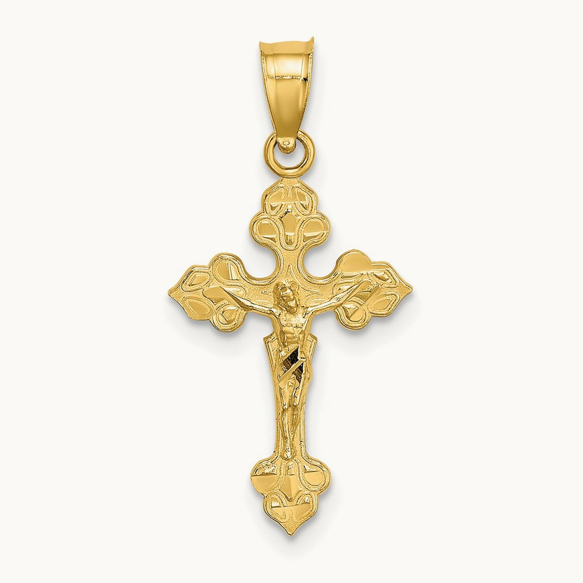 Crucifix W/ Fancy Tips Charm — 22.7mm