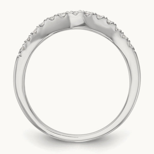 Diamond Wedding Band, 14K White Gold