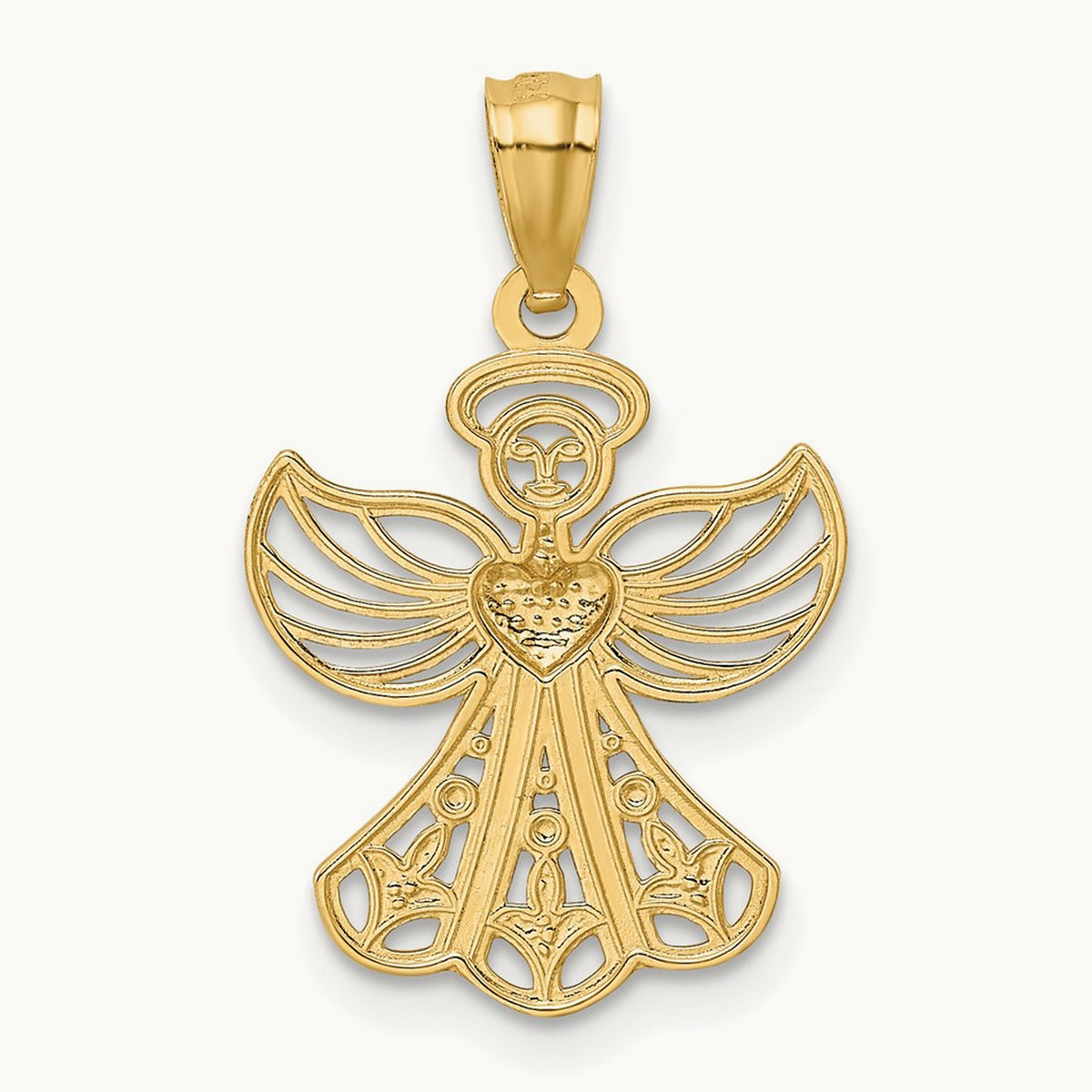 w/ Filigree Angel Pendant — photo set