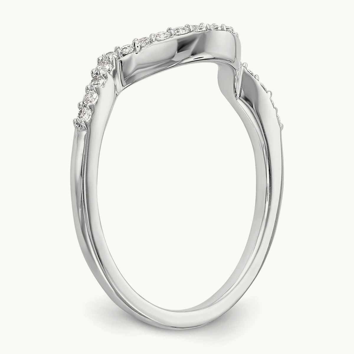 Diamond Wedding Band, 14K White Gold