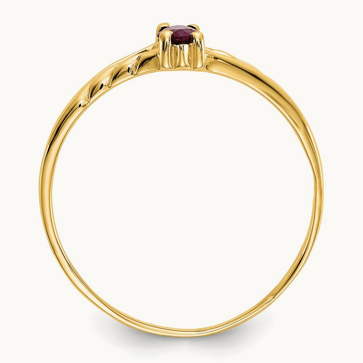 Ruby Birthstone Ring, 14K