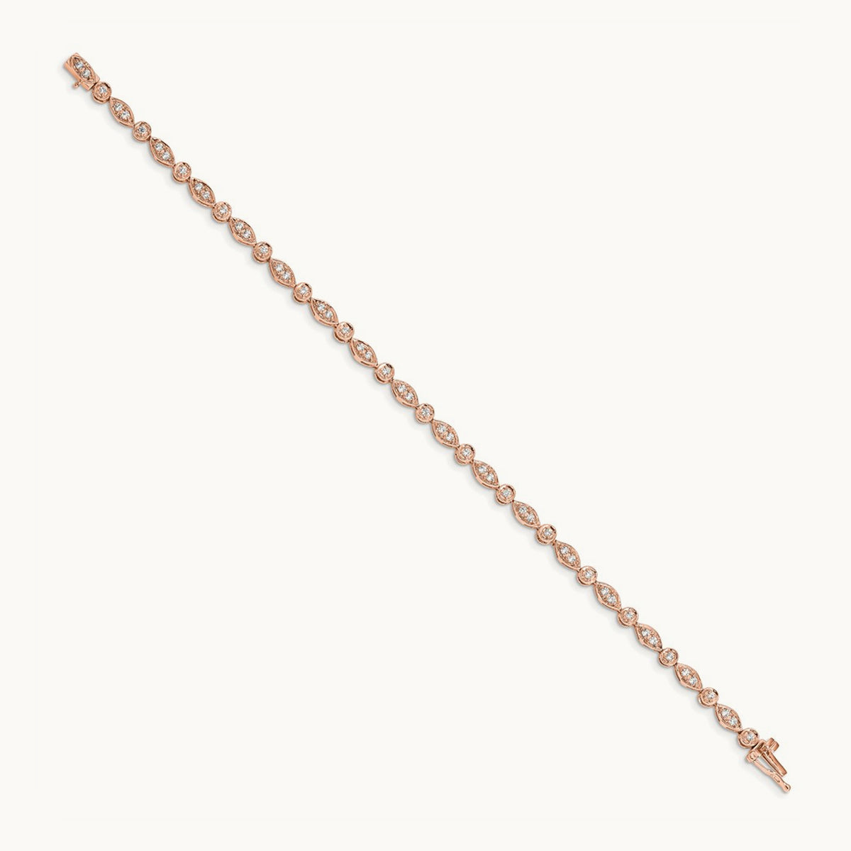 Diamond Bracelet, 14K Rose Gold