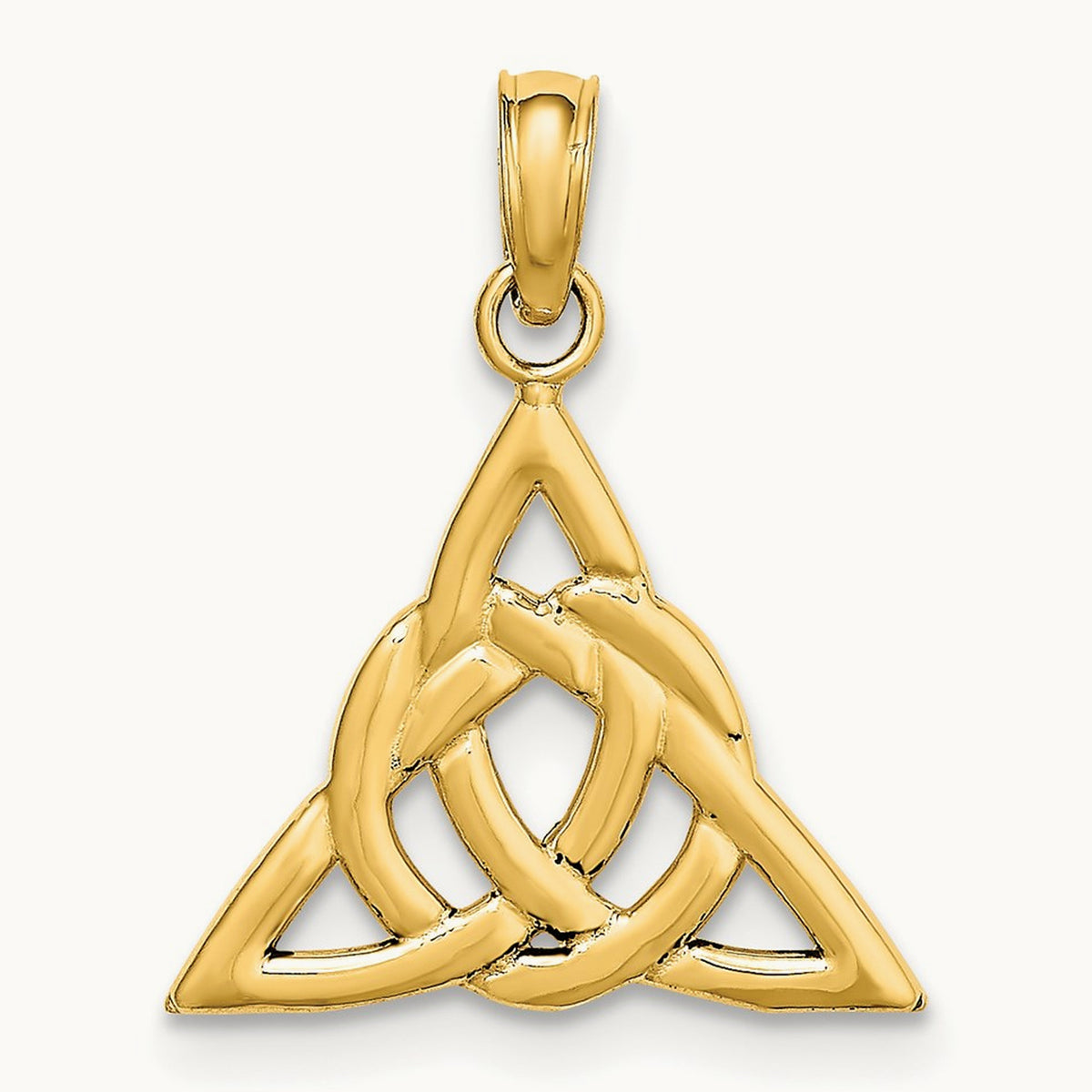 Celtic Trinity Knot Charm in 14K Yellow Gold