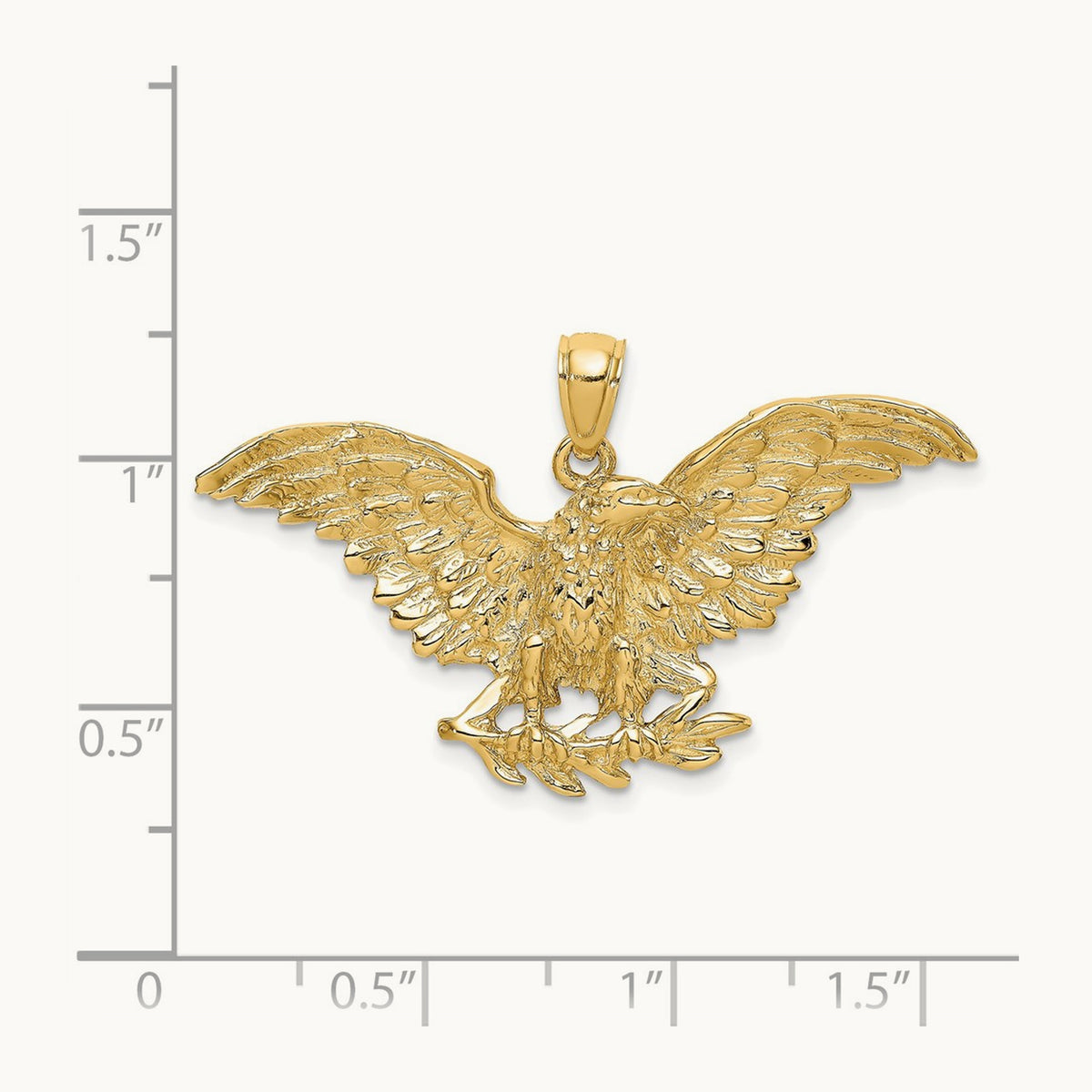 Eagle with Wings Spread Charm — 28.6mm