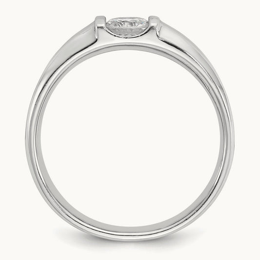 IBGoodman Men's Diamond Complete Ring, 14K White Gold