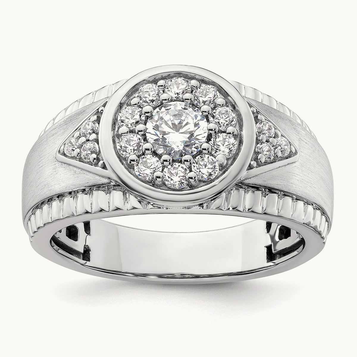 Men's Cluster Ring, 1.00 ct tw Lab-Grown Diamond