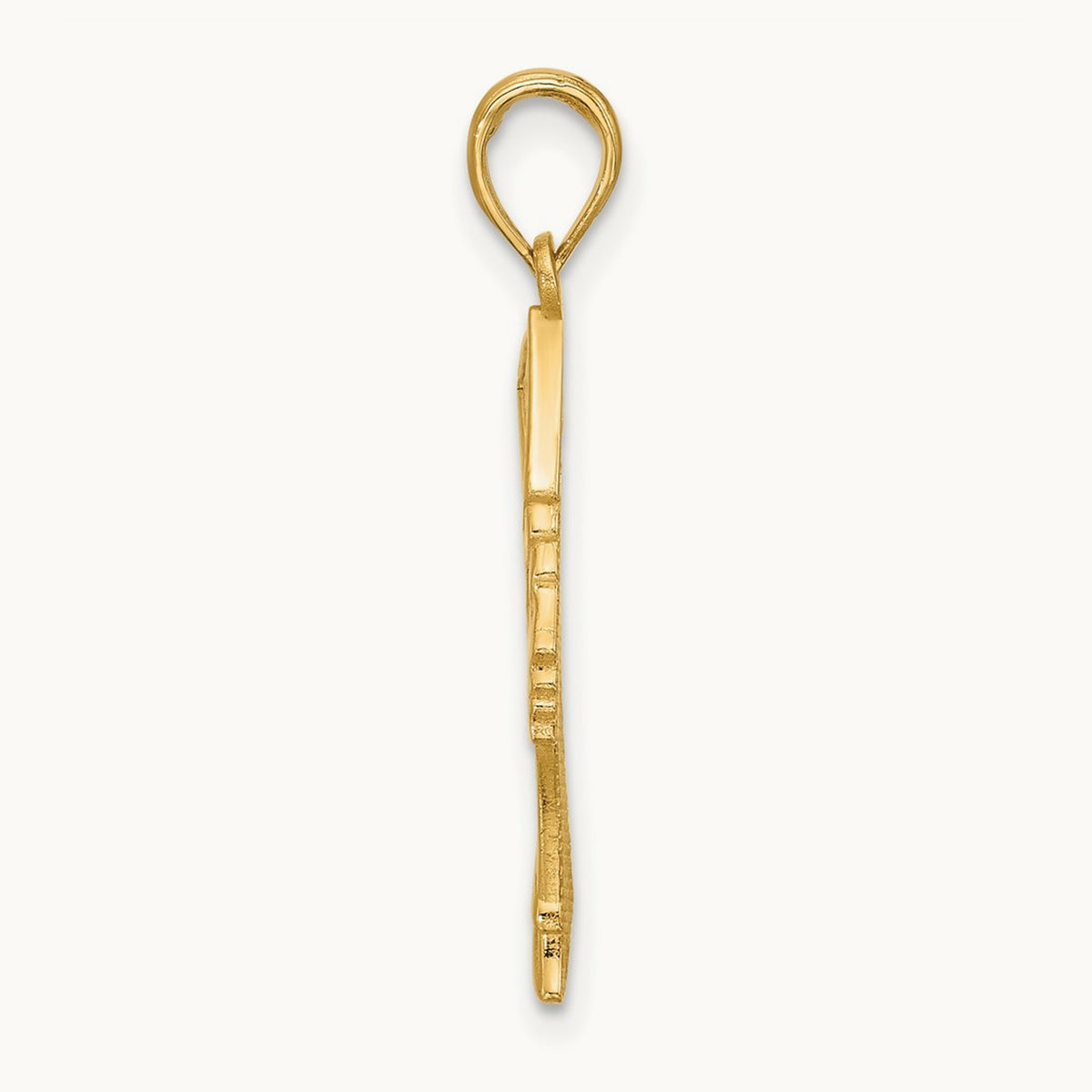 Fancy Nefertiti Profile Charm, 14K
