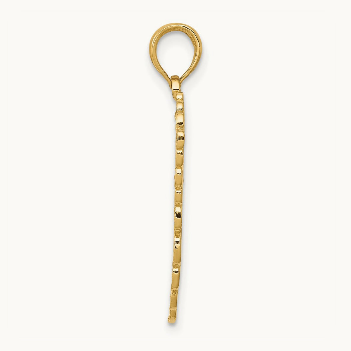 Angel Wing Pendant — 14K Yellow Gold, 28mm