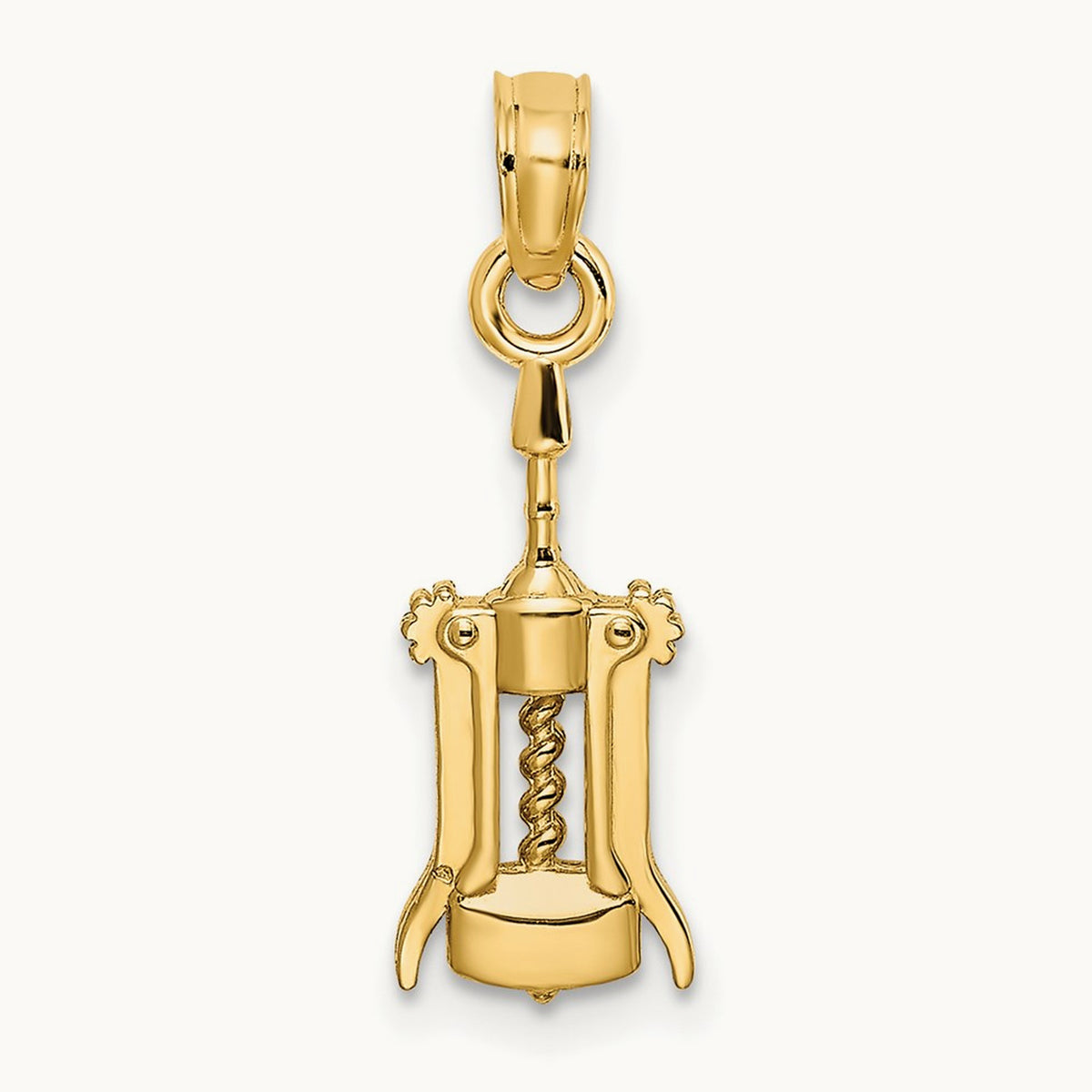 Wine Opener Charm, 14K