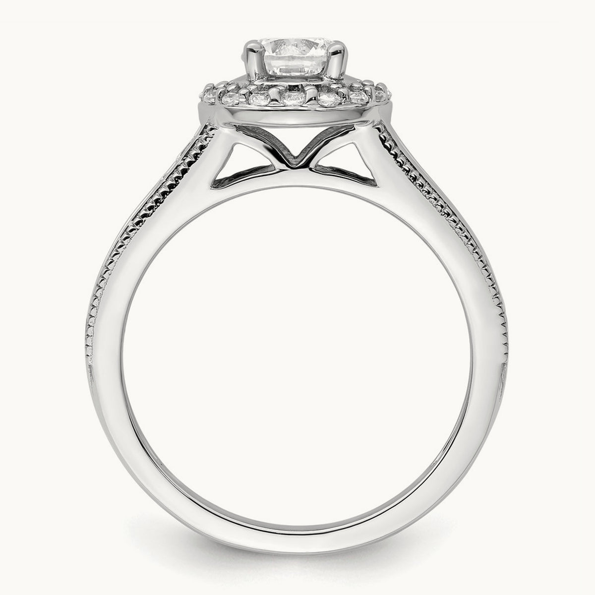 Halo Engagement Ring, 1.00 ct tw Lab-Grown Diamond