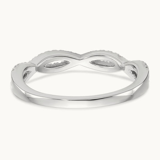 Diamond Wedding Band, 14K White Gold
