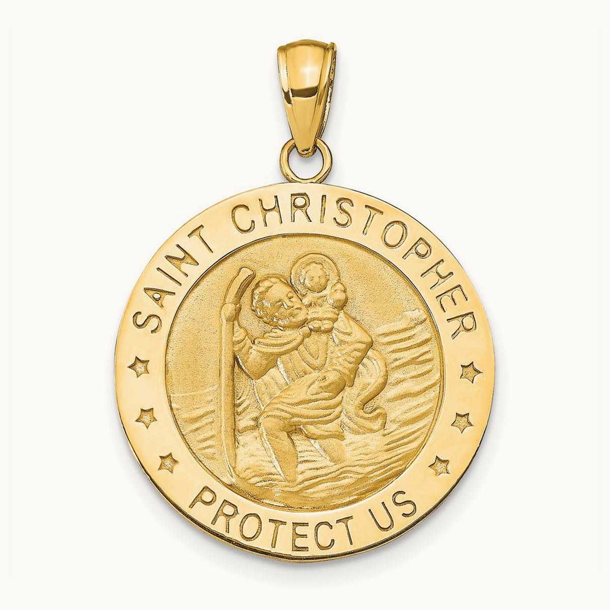 Saint Christopher Medal Pendant — 30mm