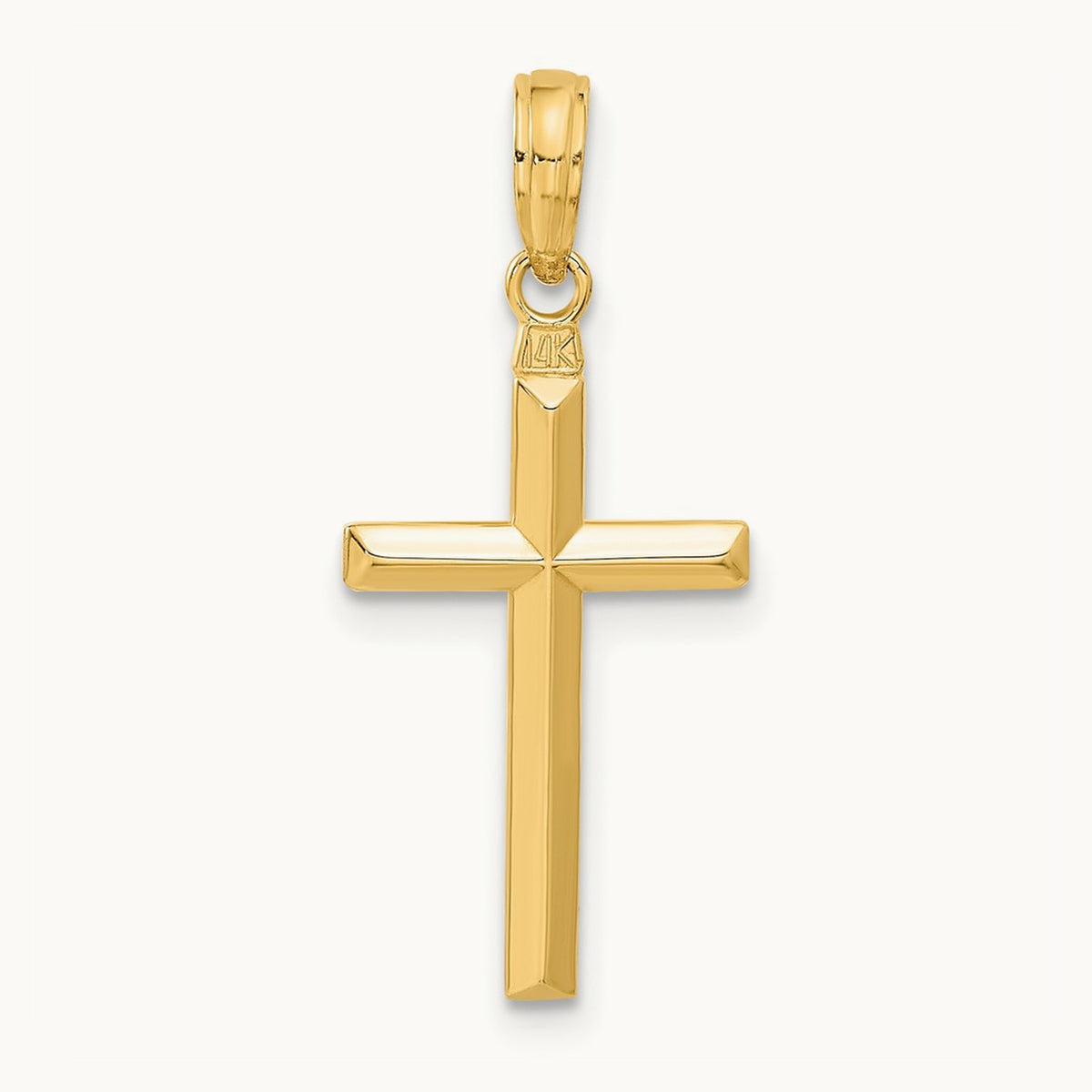 Reversible Latin Cross Pendant — 14K Yellow Gold