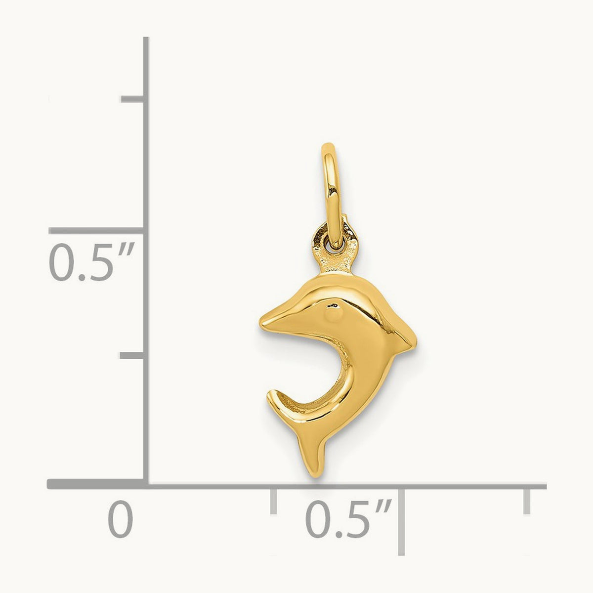 Dolphin Charm, 14K