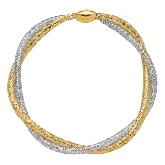 Twist Slip‑On Bracelet in 14K yellow gold