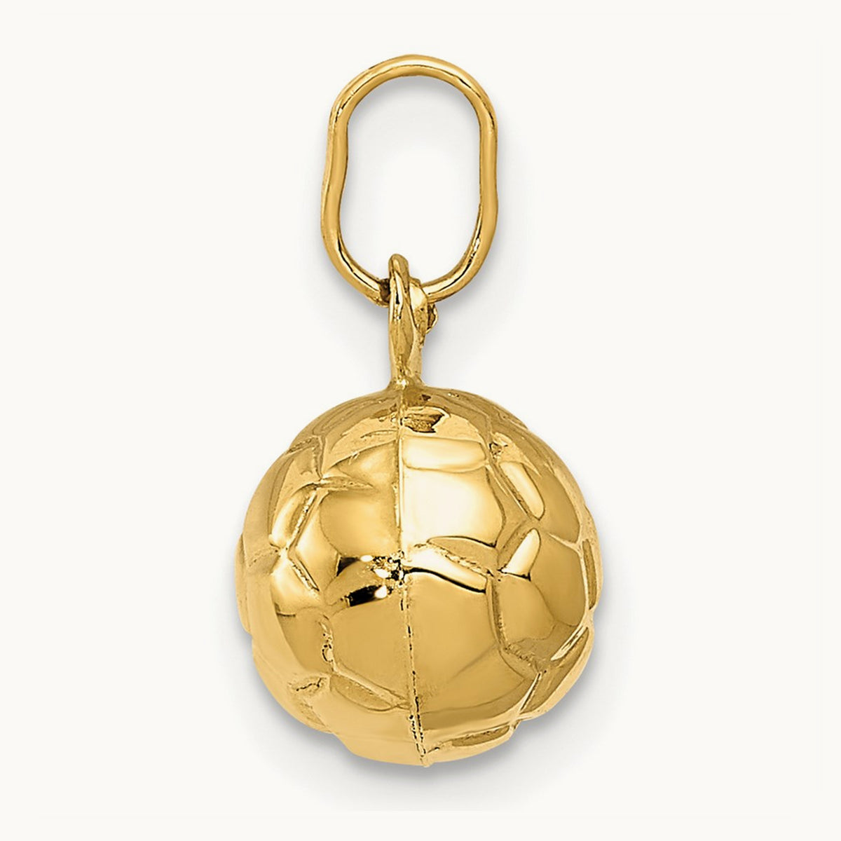 3-D Soccer Ball Charm — 13mm