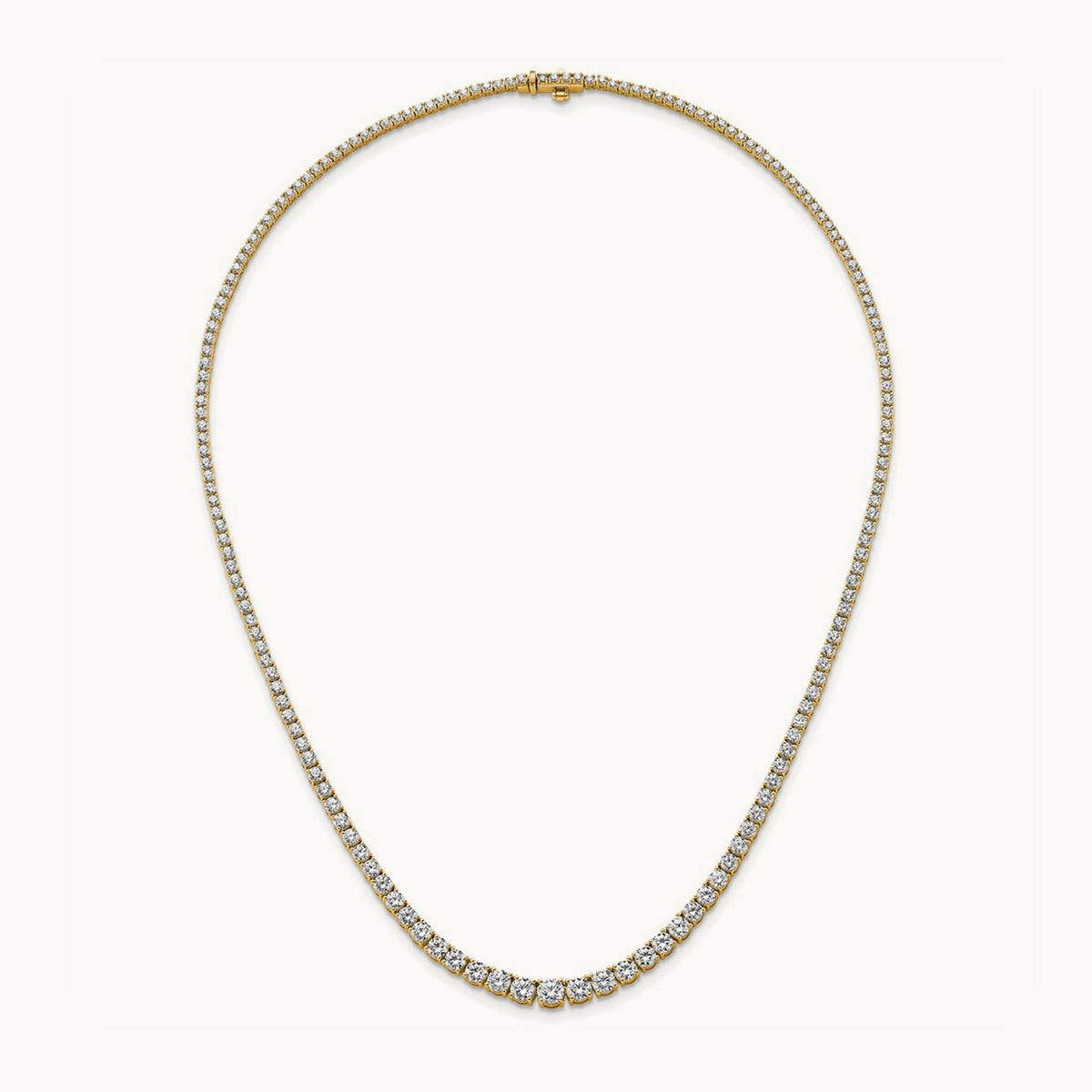 Graduated Tennis Necklace, 10.00 ct tw Lab-Grown Diamond