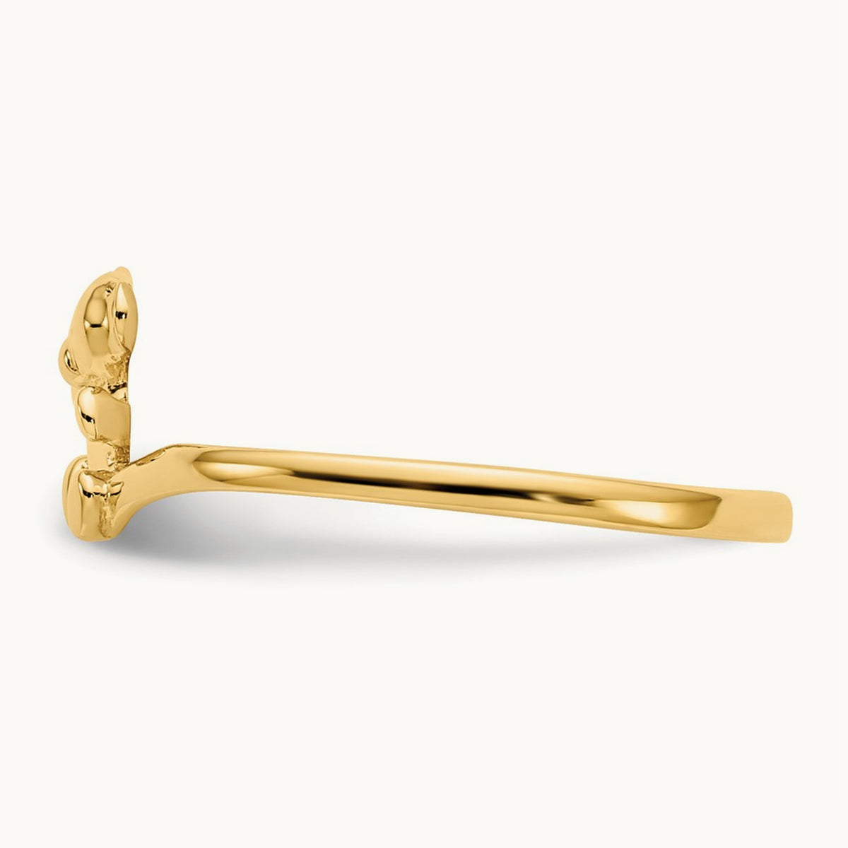 Childs Polished Teddy Bear Ring, 14K