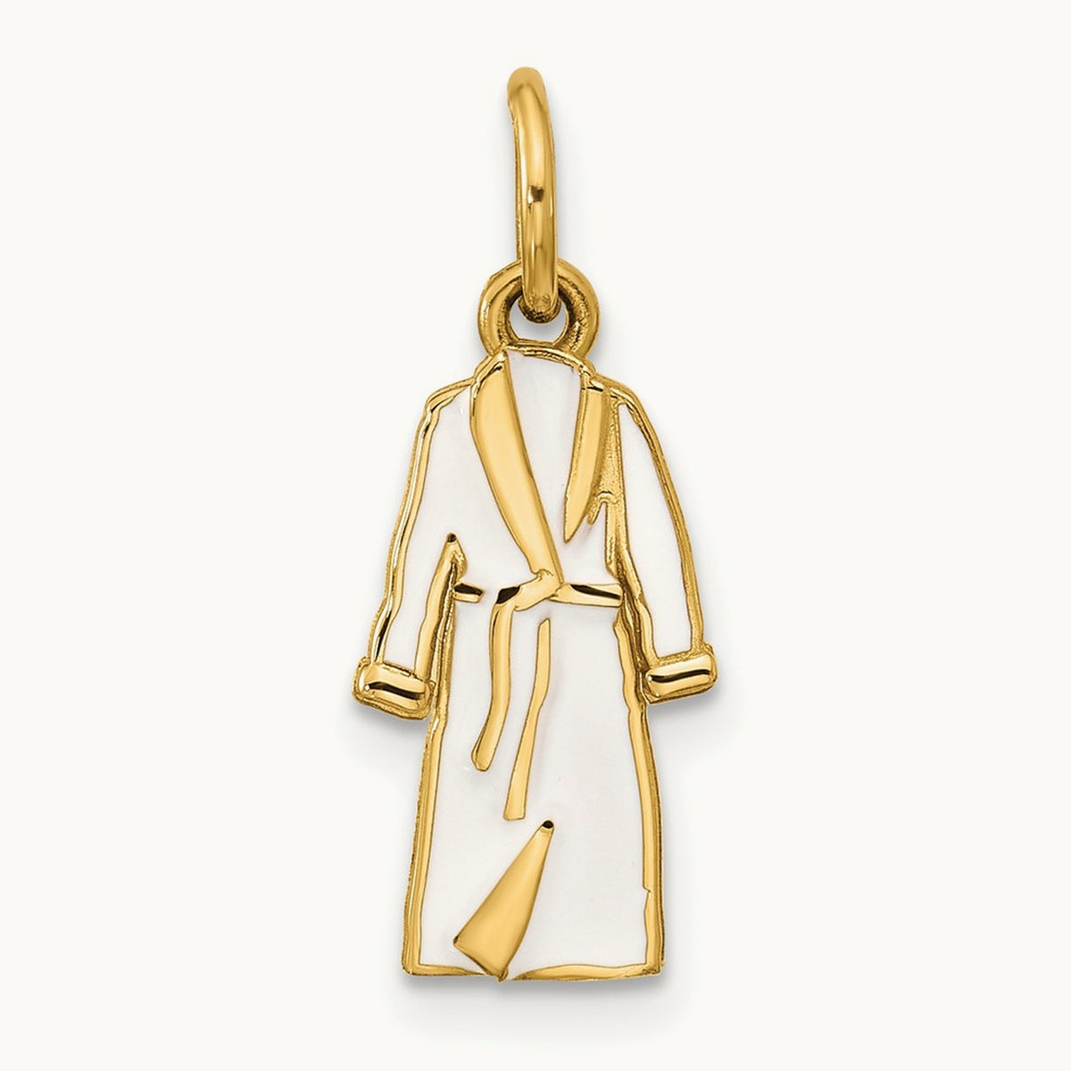 Bathrobe Charm, 14K Yellow Gold