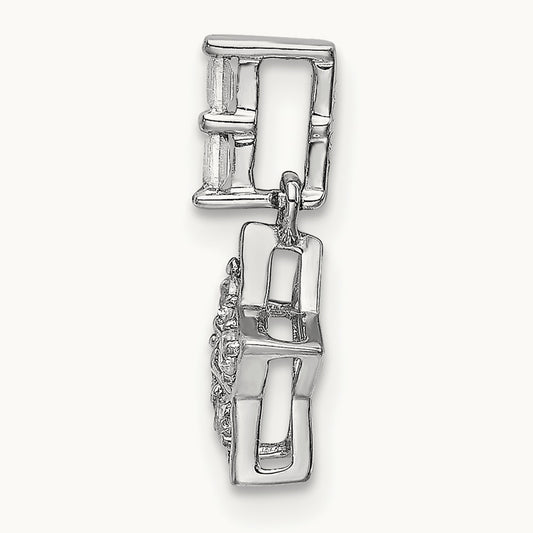 Diamond Star Pendant, 14K White Gold