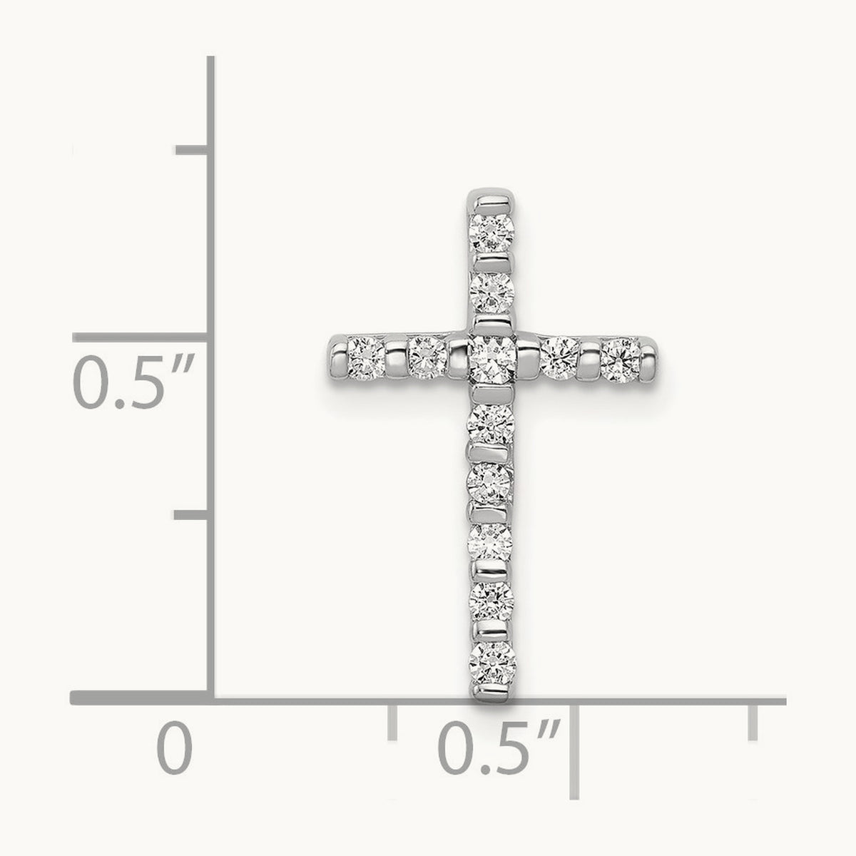 1/4ct. Diamond Cross Chain Slide — photo set