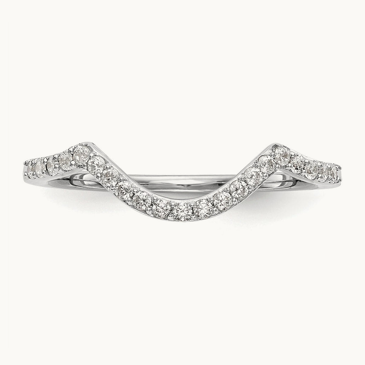 Diamond Wedding Band, 14K White Gold