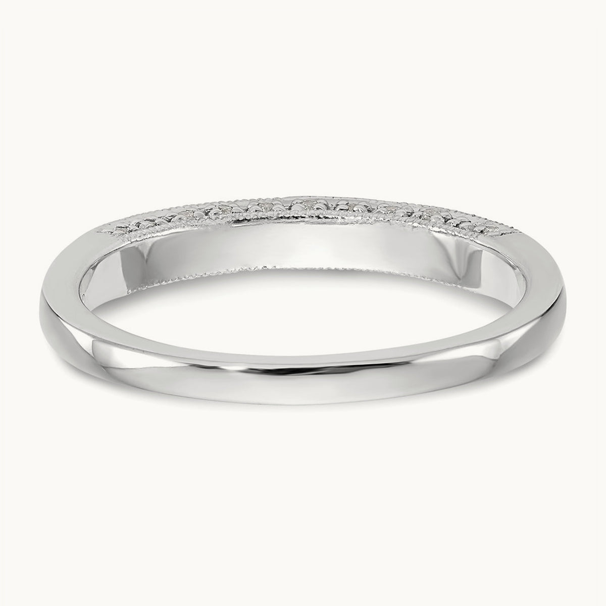 Diamond Wedding Band, 14K White Gold