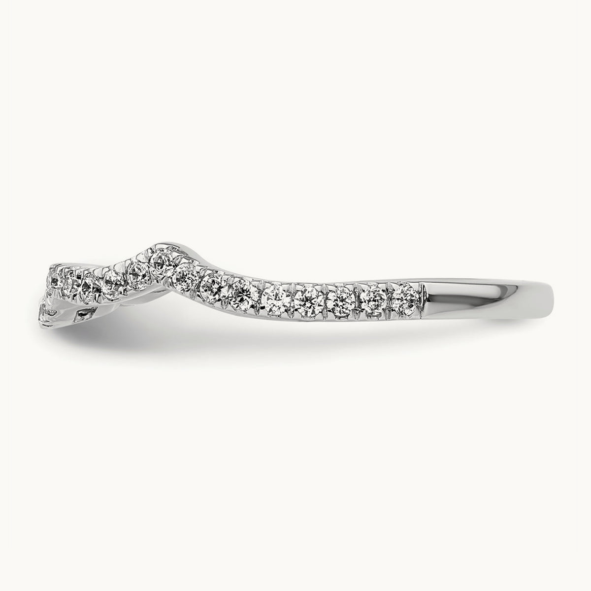 Diamond Wedding Band, 14K White Gold