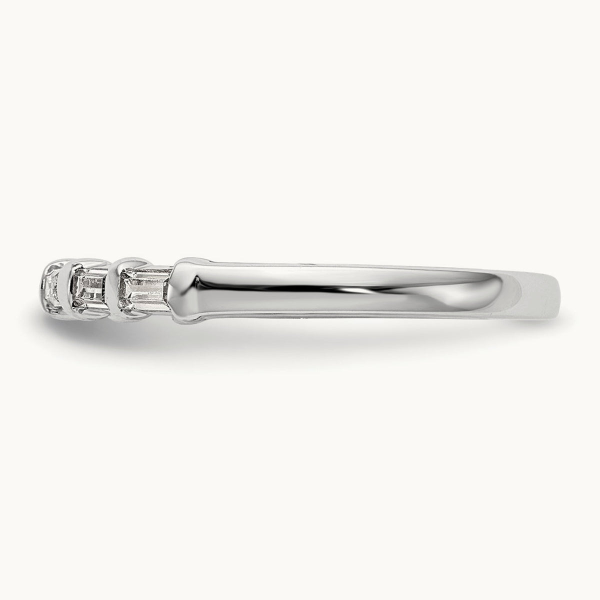 Diamond Wedding Band, 14K White Gold