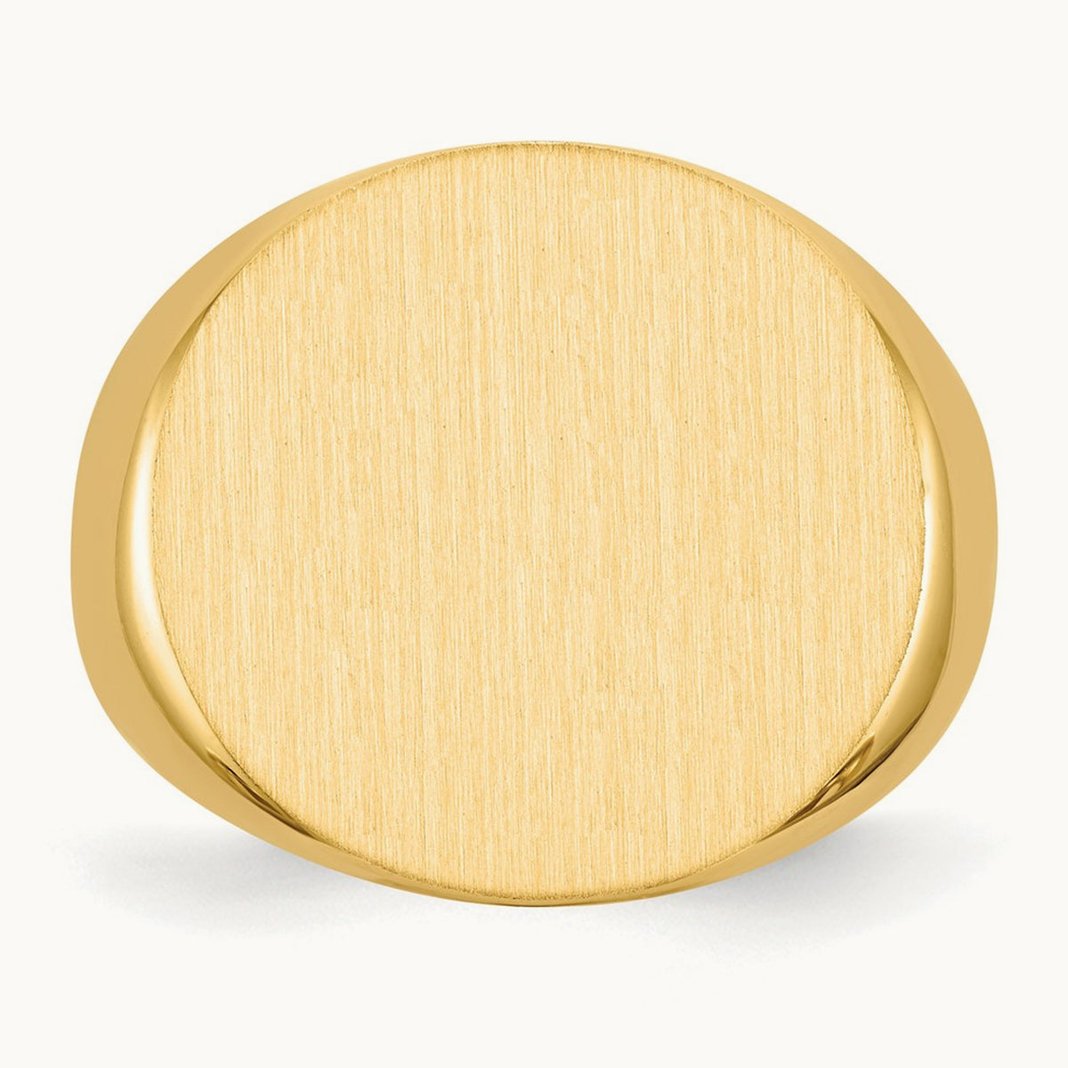 Open Back Mens Signet Ring — photo set