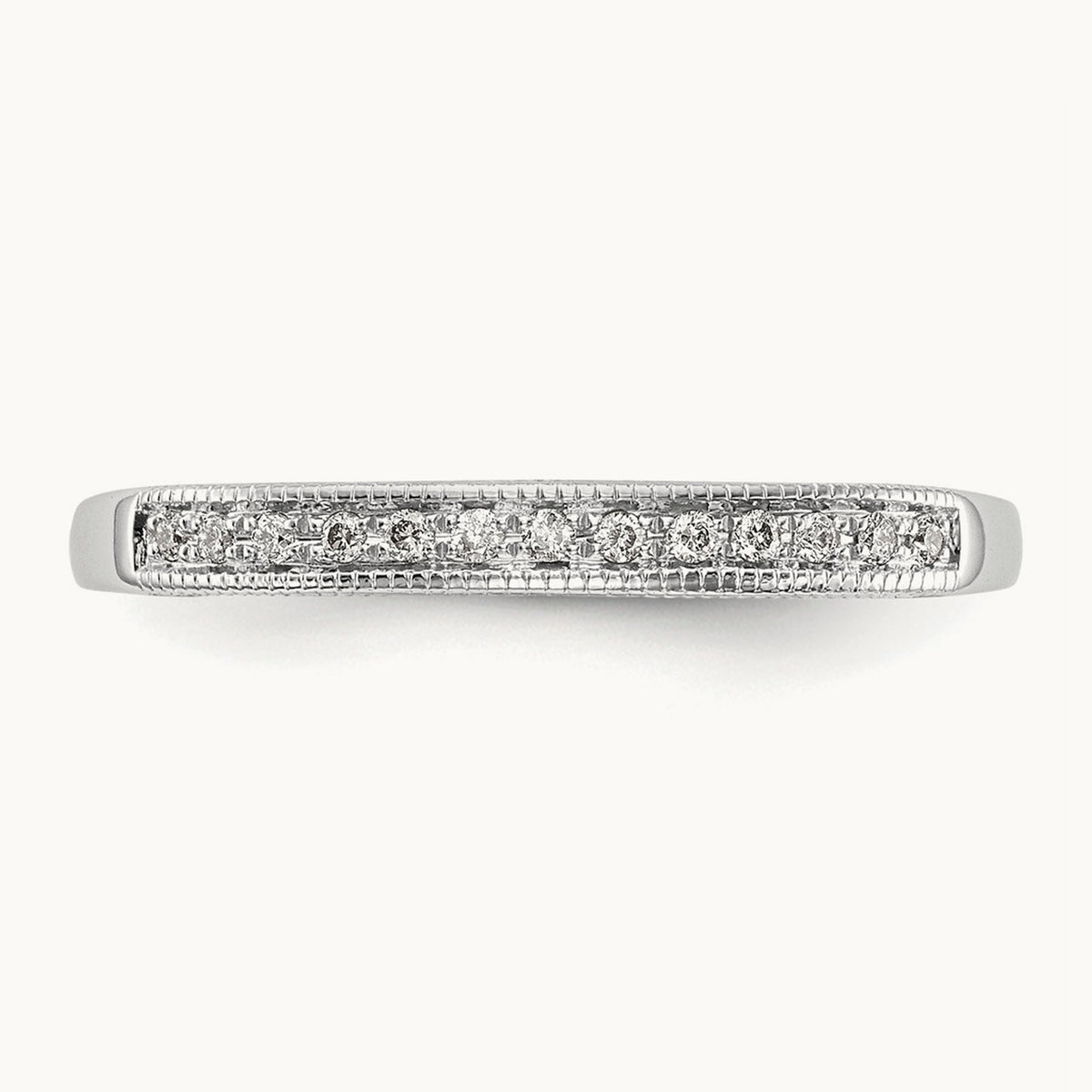 Diamond Wedding Band, 14K White Gold