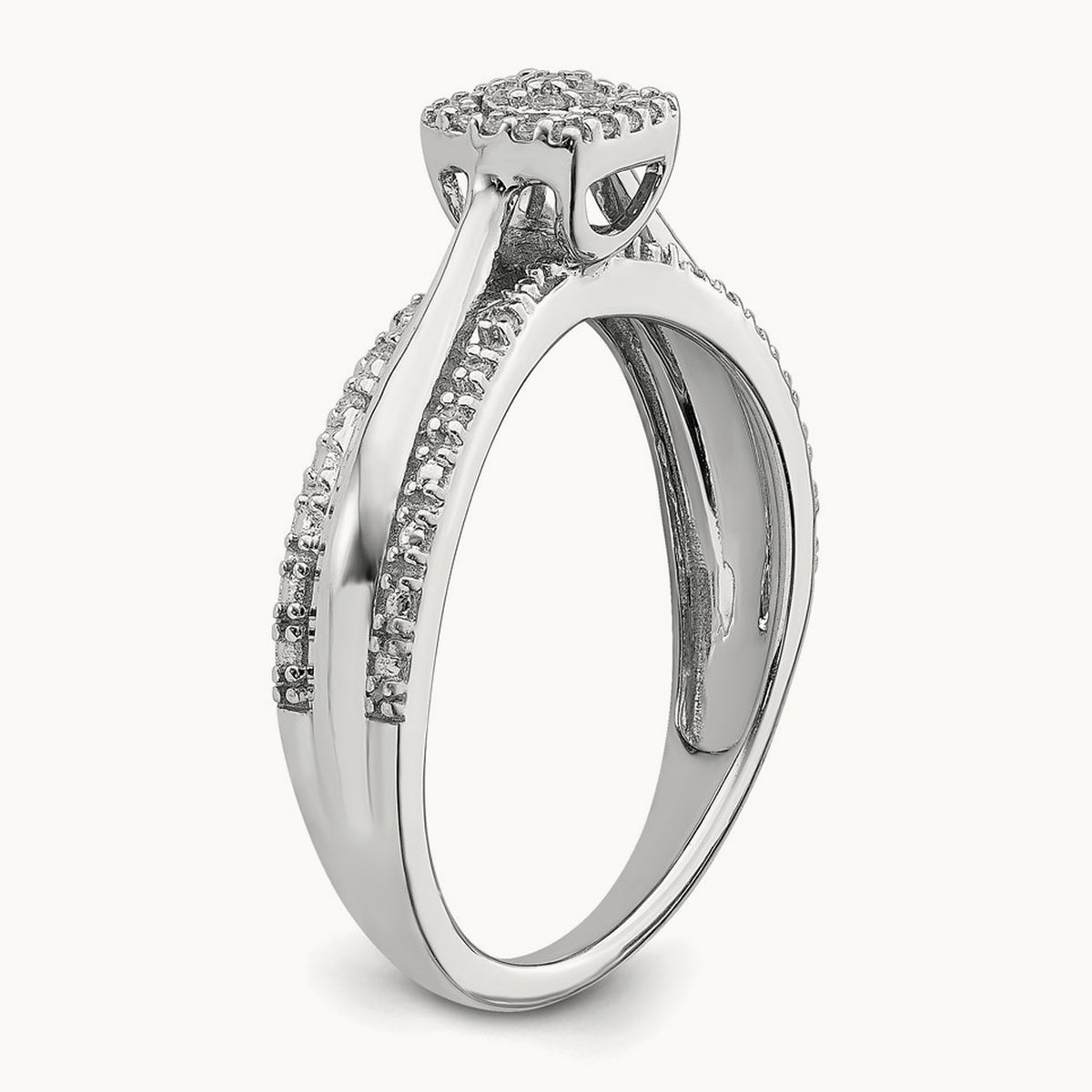 Cluster Engagement Ring, 0.10 ct tw
