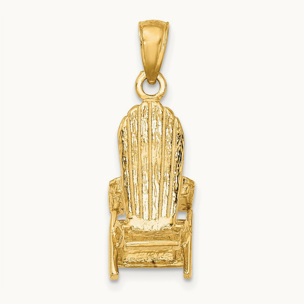 3-D Beach Chair Charm, 14K