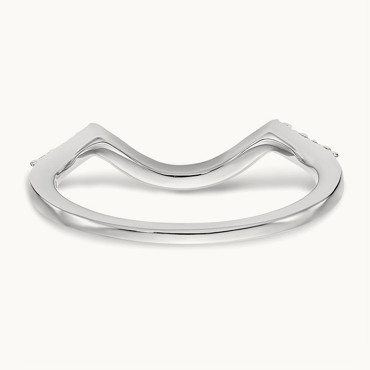 Diamond Wedding Band, 14K White Gold