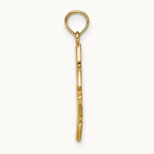 Small Celtic Eternity Knot Charm — 14K Yellow Gold