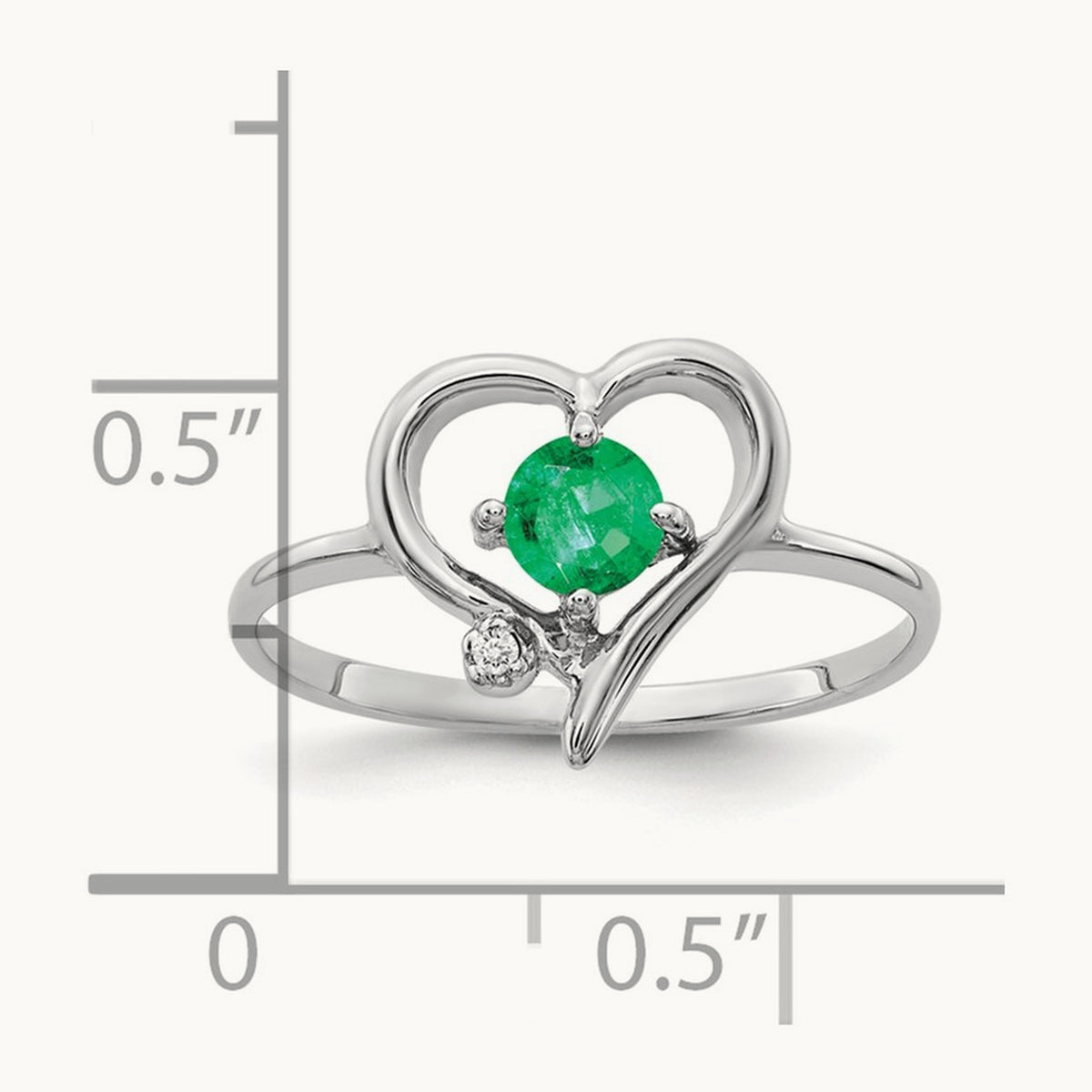 Emerald AA Diamond ring — photo set