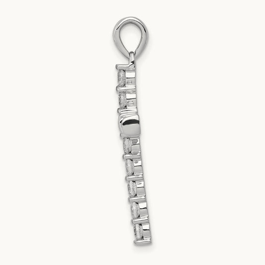 AA 3/4ct. Diamond Latin Cross Pendant, 14K White Gold