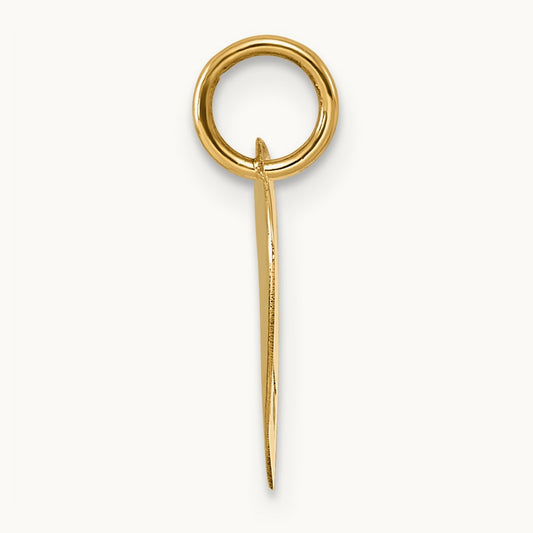 Initial Initial Charm, 14K Yellow Gold