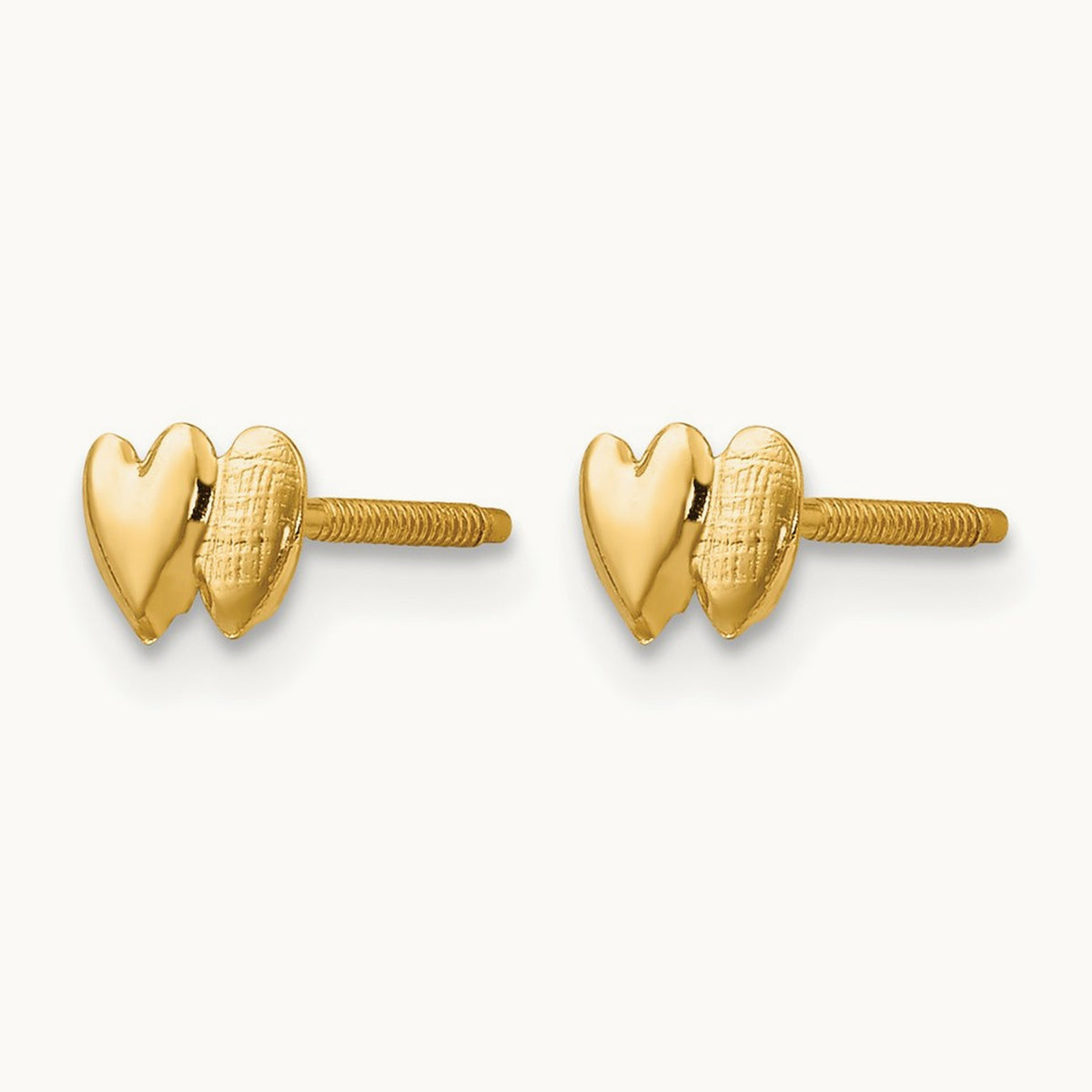 Madi K Double Heart Earrings, 14K